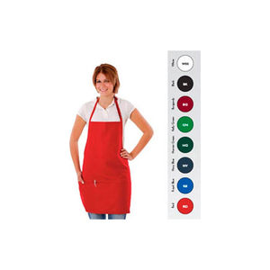 CHEF REVIVAL - BIB APRON, 28" X 27", THREE POCKETS, ADJUSTABLE NECKBAND, NAVY BLUE by John Ritzenhaler Co