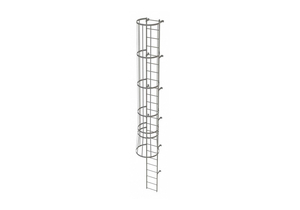 FIXED LADDER W/ SAFETY CAGE STEEL 23 FT. by Tri-Arc FIXED LADDER W/ SAFETY CAGE STEEL 23 FT. by Tri-Arc