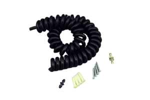 8FT SPHYGMOMANOMETER COILED TUBE WITH CONNECTOR - BLACK by Medline Industries, Inc.