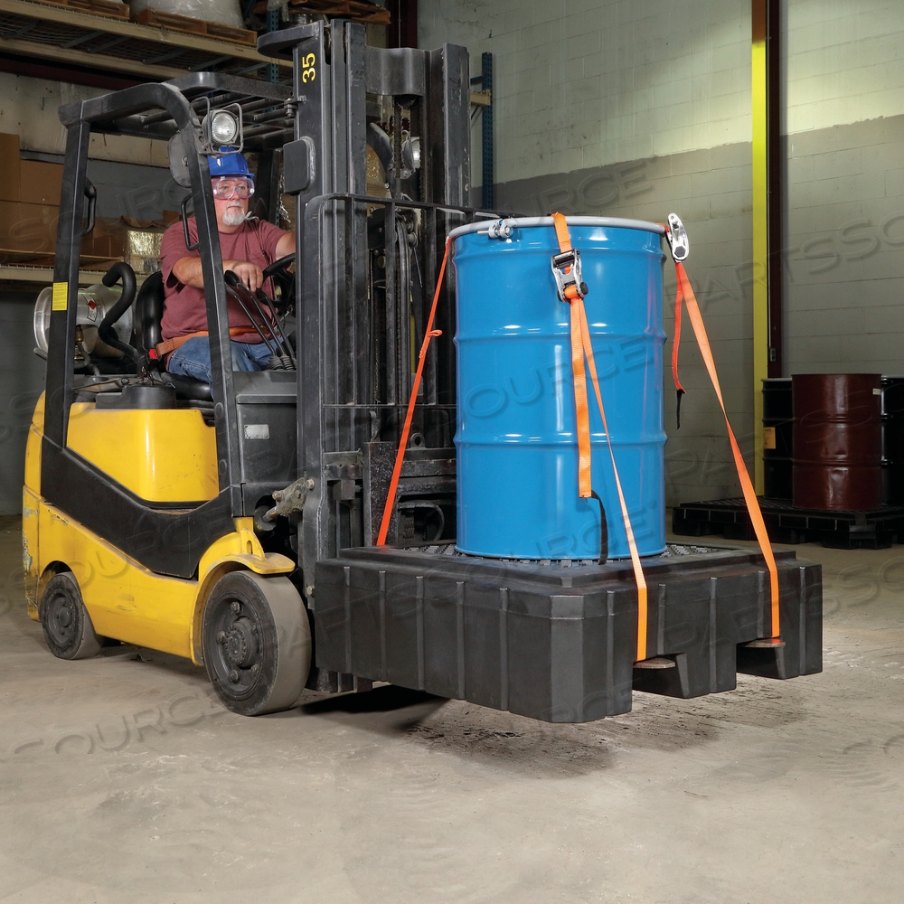 PIG HEAVY-DUTY 1-DRUM POLY SPILL CONTAINMENT PALLET by New Pig Corporation