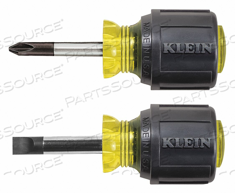 SCREWDRIVER SET SLOTTED/PHILLIPS 2 PC by Klein Tools