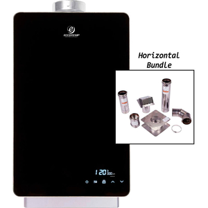 EL22I INDOOR LIQUID PROPANE TANKLESS WATER HEATER HORIZONTAL BUNDLE by Eccotemp Systems, LLC