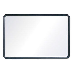 CONTOUR DRY-ERASE BOARD, MELAMINE, 48 X 36, WHITE SURFACE, BLACK FRAME by Quartet