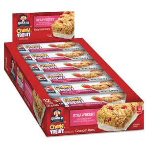 CHEWY YOGURT GRANOLA BARS, 1.23 OZ BAR, STRAWBERRY, 12/BOX by Quaker Oats