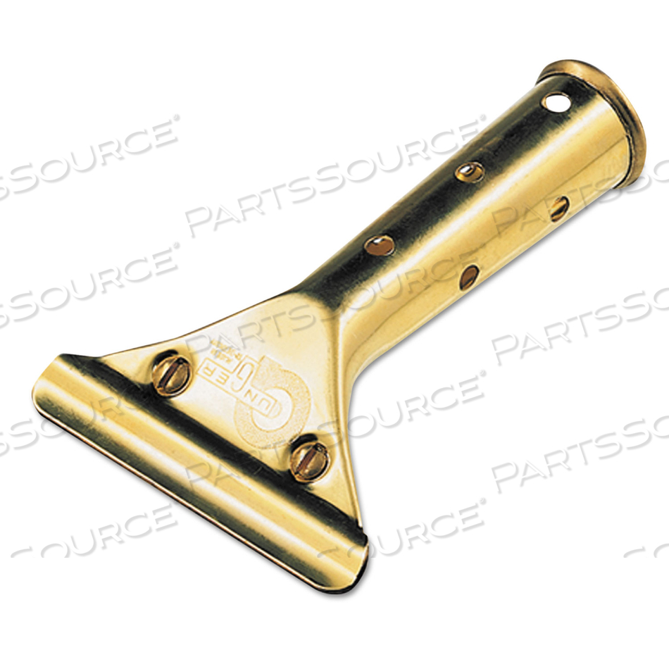 GOLDEN CLIP BRASS 4.5" SQUEEGEE HANDLE by Unger