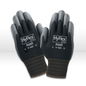 11-600-9-B ANSELL HYFLEX GLOVES,LIGHT DUTY FOR MULTI-PURPOSE,PALM COATED & KNITWRIST,SIZE 9 by Ansell Healthcare