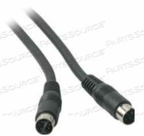 12FT BLACK 4-PIN MINI-DIN MALE S-VIDEO CABLE FOR RESIDENTIAL AND COMMERCIAL 12FT BLACK 4-PIN MINI-DIN MALE S-VIDEO CABLE FOR RESIDENTIAL AND COMMERCIAL