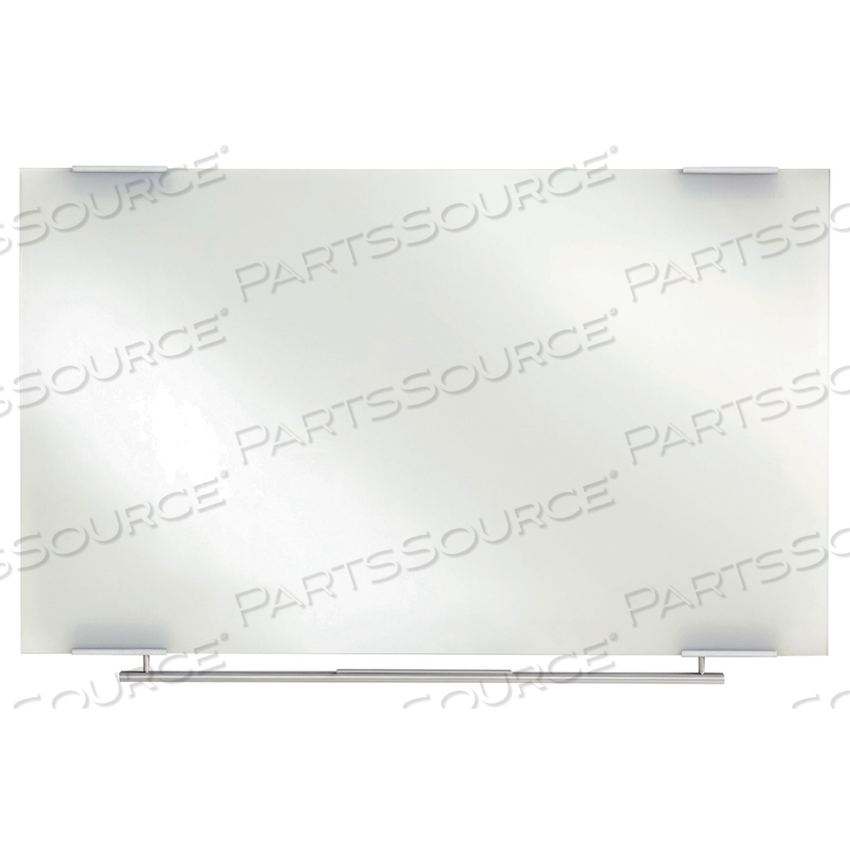 CLARITY GLASS DRY ERASE BOARD WITH ALUMINUM TRIM, FRAMELESS, 60 X 36 by Iceberg Enterprises
