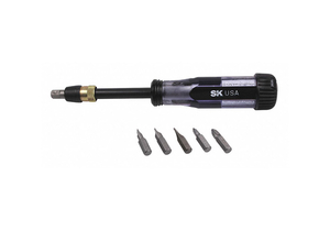 MULTI-BIT SCREWDRIVER 6-IN-1 7-1/4 by SK Professional Tools