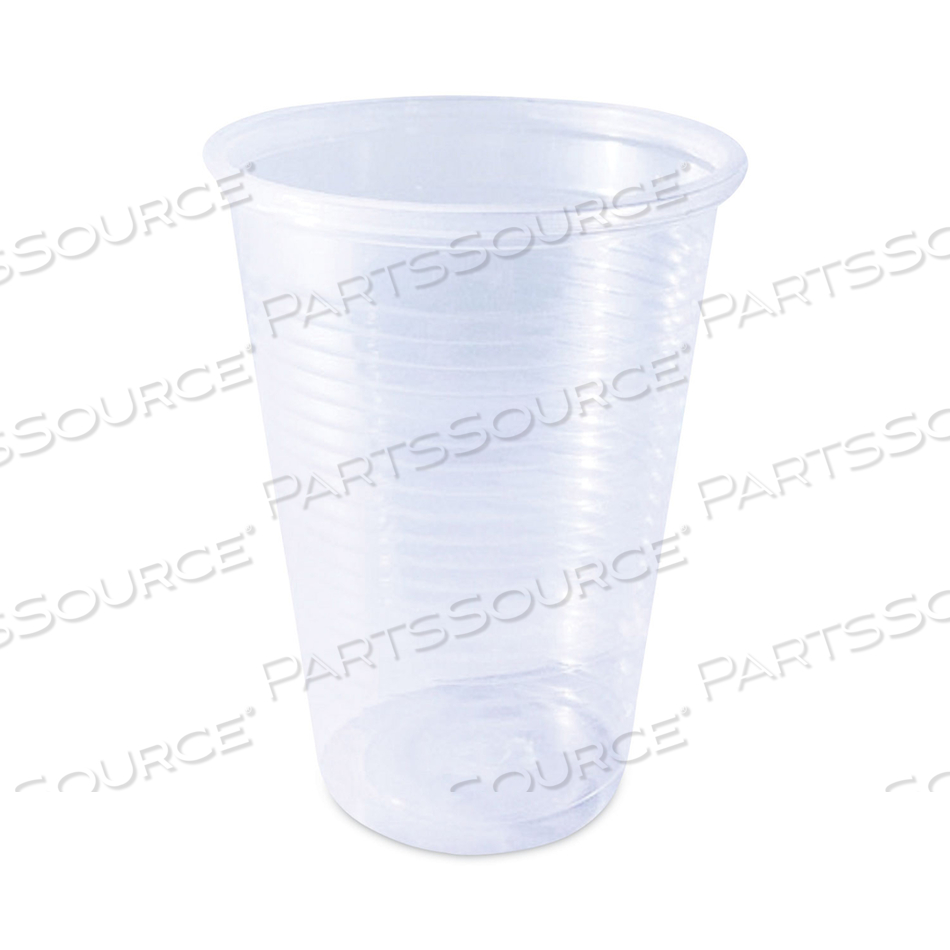 PLASTIC COLD CUPS, 9 OZ, CLEAR, 2,500/CARTON 