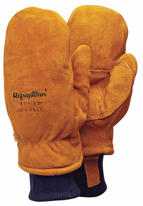 LEATHER GLOVES M/8 COWHIDE PR by RefrigiWear