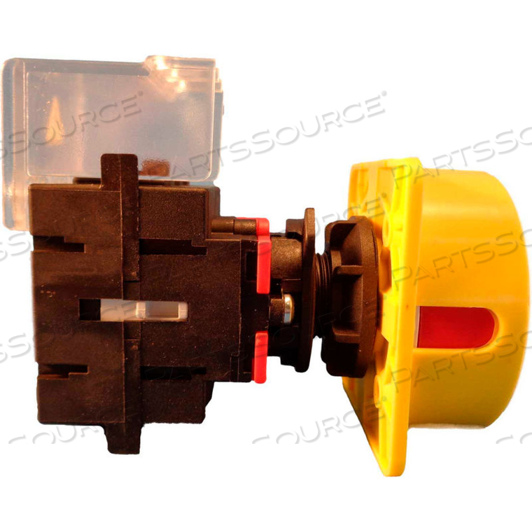 MERZ, 40A, 3-POLE, DISCONNECT SWITCH, RED/YELLOW,CENTER-MOUNT,LOCKABLE by Springer Controls Co. Inc MERZ, 40A, 3-POLE, DISCONNECT SWITCH, RED/YELLOW,CENTER-MOUNT,LOCKABLE by Springer Controls Co. Inc