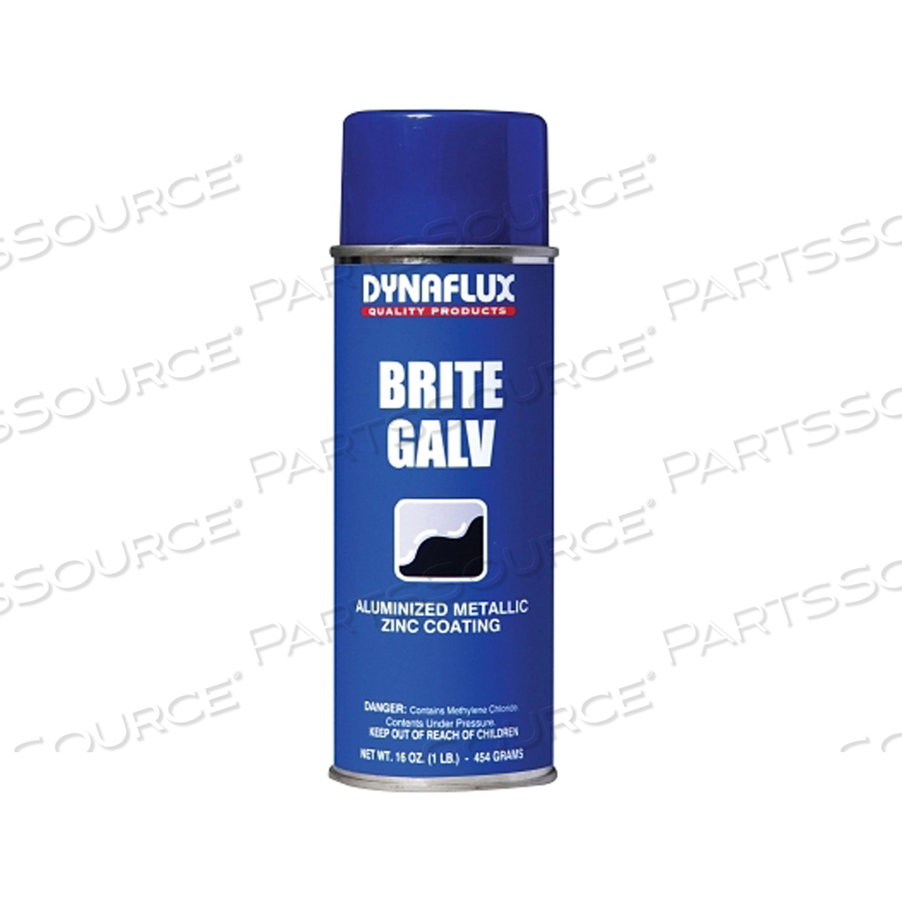 ULTRA BRAND BRIGHT ZINC GALVANIZING, 16 OZ AEROSOL CAN by Dynaflux ULTRA BRAND BRIGHT ZINC GALVANIZING, 16 OZ AEROSOL CAN by Dynaflux