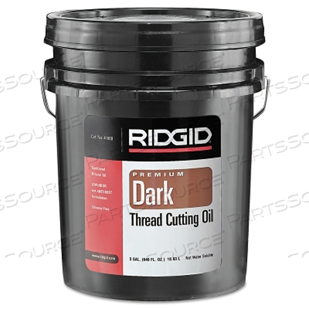 THREAD CUTTING OIL, DARK, 5 GAL PAIL by Ridgid THREAD CUTTING OIL, DARK, 5 GAL PAIL by Ridgid