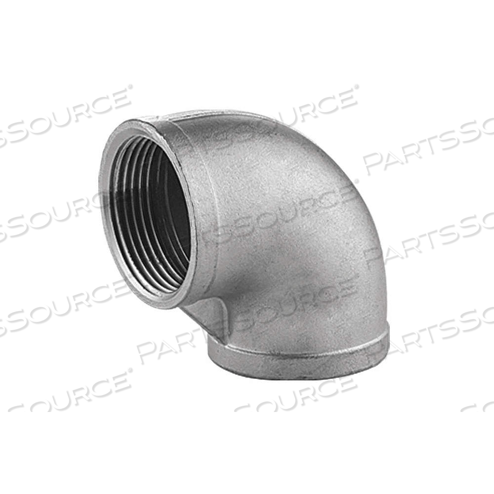 90° ELBOW, 304 STAINLESS STEEL, 1 1/2 IN X 1 1/2 IN FITTING PIPE SIZE, FEMALE NPT X FEMALE NPT by Approved Vendor 90° ELBOW, 304 STAINLESS STEEL, 1 1/2 IN X 1 1/2 IN FITTING PIPE SIZE, FEMALE NPT X FEMALE NPT by Approved Vendor