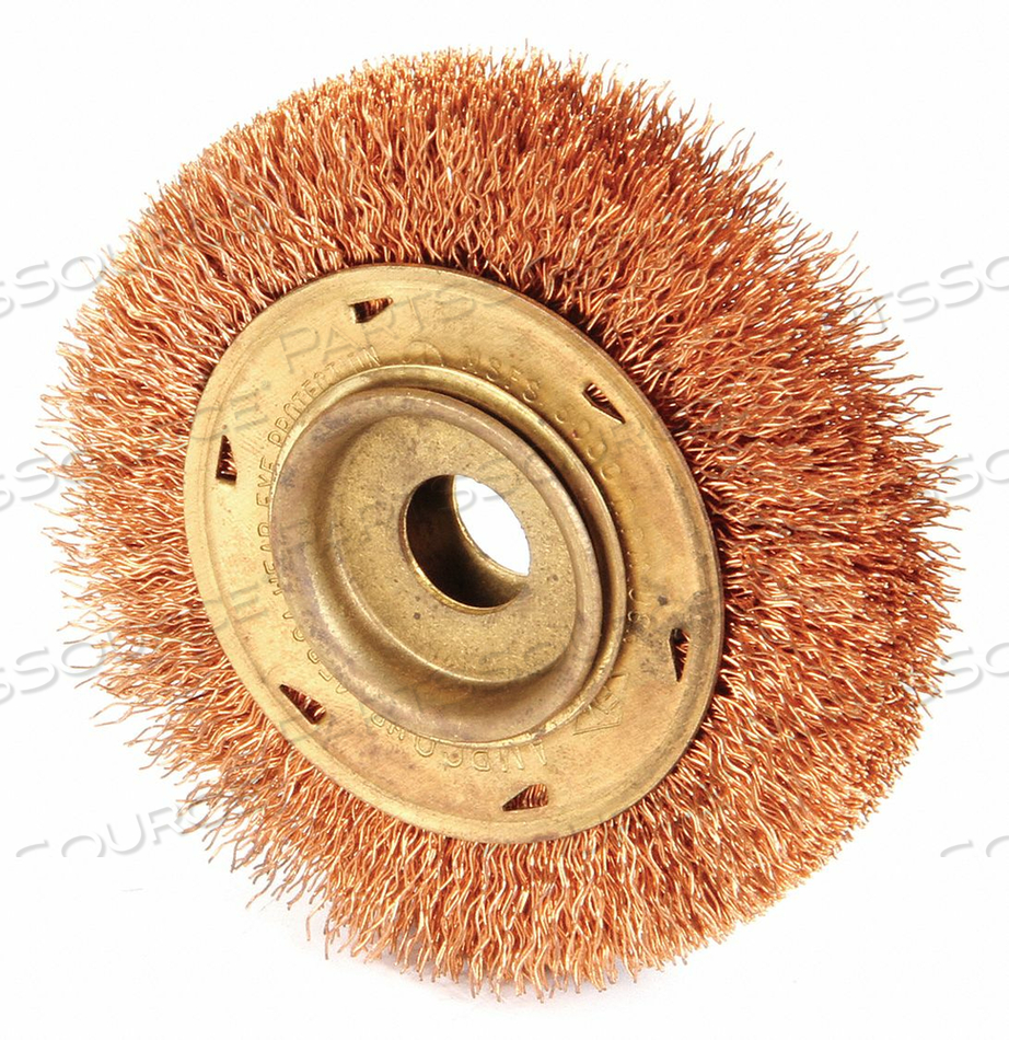 NONSPARKING WIRE WHEEL BRUSH 4 IN DIA. 