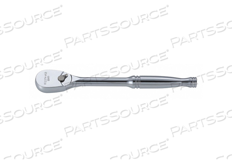 HAND RATCHET, STANDARD, PEAR, REVERSING YES, ALLOY STEEL, MINIMUM ARC SWING 4.3 DEGREES , OVERALL LENGTH 8 1/4 IN, DRIVE SIZE 3/8 IN, QUICK by Westward HAND RATCHET, STANDARD, PEAR, REVERSING YES, ALLOY STEEL, MINIMUM ARC SWING 4.3 DEGREES , OVERALL LENGTH 8 1/4 IN, DRIVE SIZE 3/8 IN, QUICK by Westward