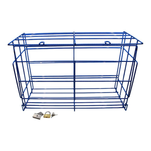 PREMIUM LOCKING RACK - BLUE HOLDS THREE 1 GALLON JUG by TCD Parts Inc