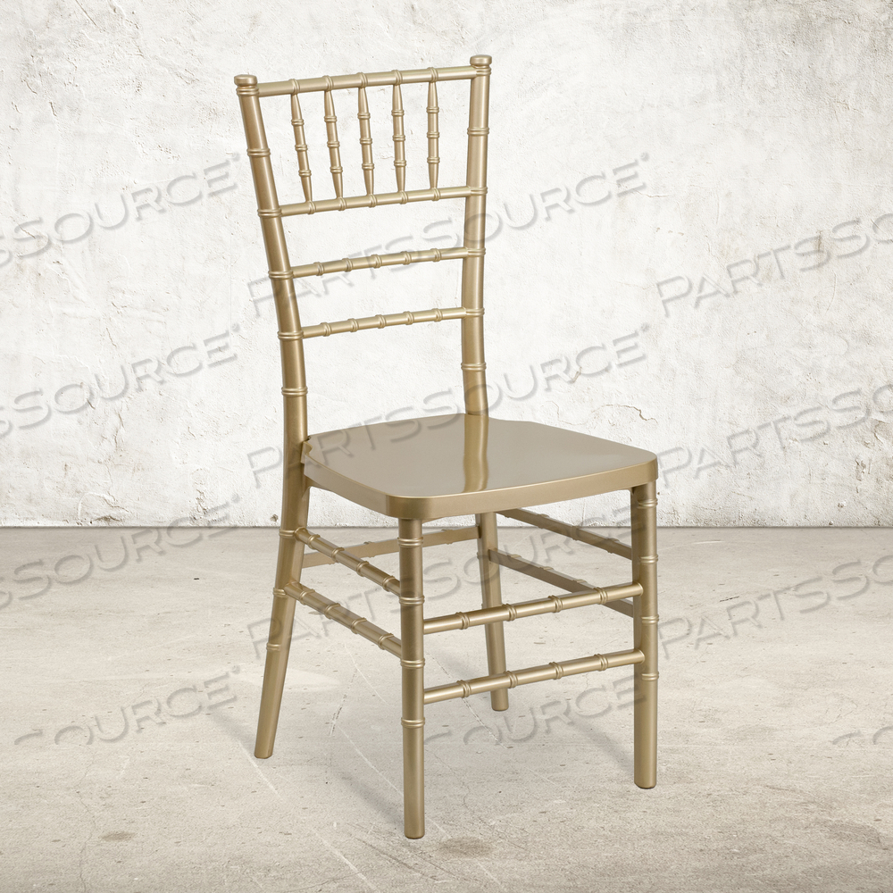 HERCULES PREMIUM SERIES GOLD RESIN STACKING CHIAVARI CHAIR by Flash Furniture HERCULES PREMIUM SERIES GOLD RESIN STACKING CHIAVARI CHAIR by Flash Furniture