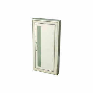 FIRE EXTINGUISHER CABINET, VERTICAL ACRYLIC WINDOW, SEMI-RECESSED 6"D, SS, 3" ROLLED by Activar Construction Products Group FIRE EXTINGUISHER CABINET, VERTICAL ACRYLIC WINDOW, SEMI-RECESSED 6"D, SS, 3" ROLLED by Activar Construction Products Group