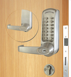 MECHANICAL LOCKSET BRUSHED STEEL LEVER by Codelocks MECHANICAL LOCKSET BRUSHED STEEL LEVER by Codelocks