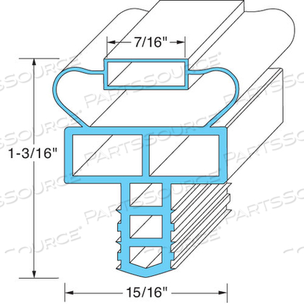 DOOR GASKET13 1/4" X 22" 