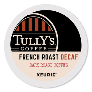 FRENCH ROAST DECAF COFFEE K-CUPS, 24/BOX by Tully's Coffee FRENCH ROAST DECAF COFFEE K-CUPS, 24/BOX by Tully's Coffee