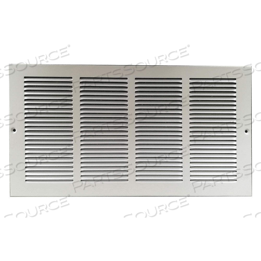 RETURN AIR GRILLE, LOUVERED GRILLE, WHITE, POWDER COATED, STEEL, 9 3/4 IN H, 25 3/4 IN W, 1/4 IN D by Approved Vendor RETURN AIR GRILLE, LOUVERED GRILLE, WHITE, POWDER COATED, STEEL, 9 3/4 IN H, 25 3/4 IN W, 1/4 IN D by Approved Vendor