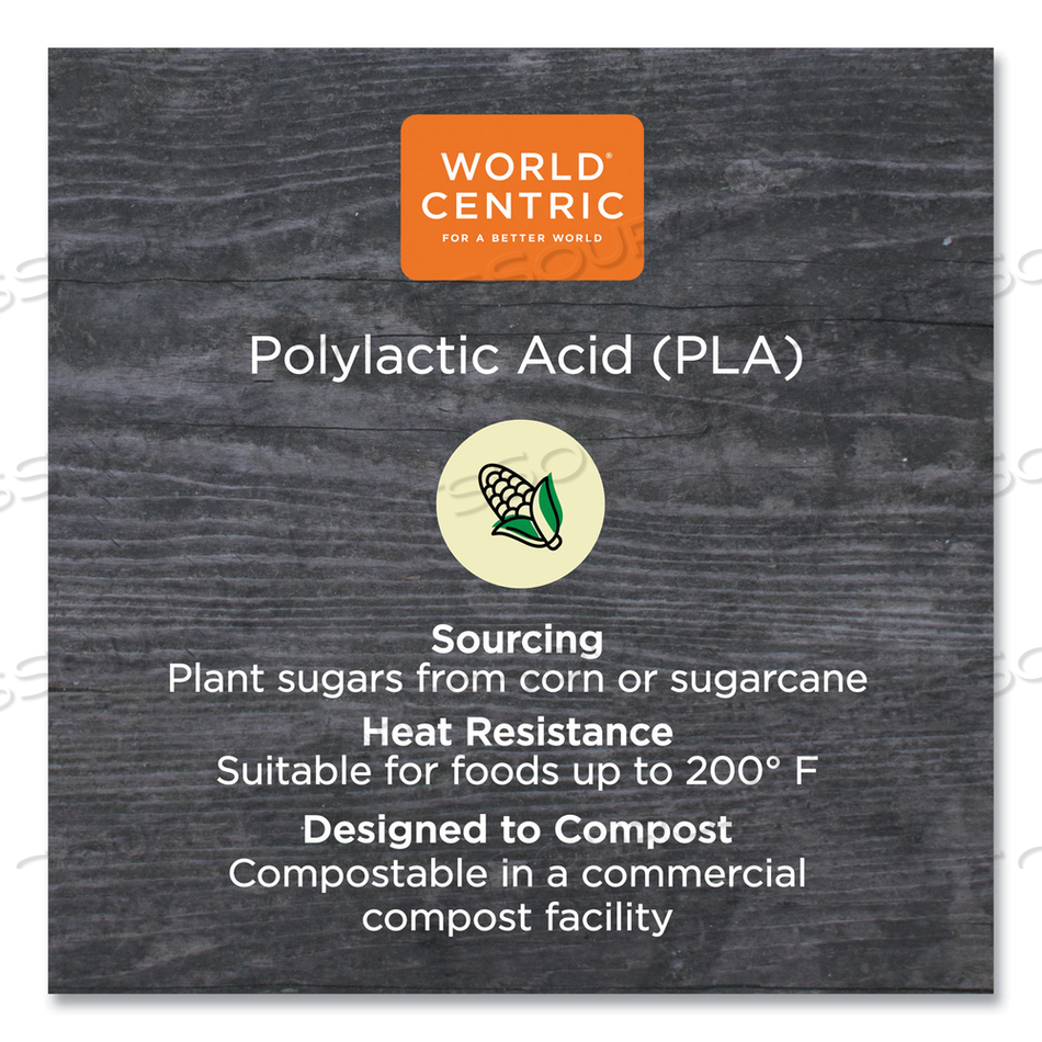 PLA RECTANGULAR DELI CONTAINERS, 16 OZ, 4.8 X 5.9 X 2.8, CLEAR, PLASTIC by World Centric PLA RECTANGULAR DELI CONTAINERS, 16 OZ, 4.8 X 5.9 X 2.8, CLEAR, PLASTIC by World Centric