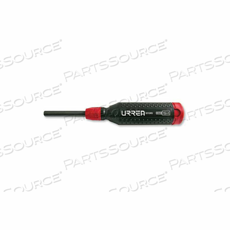 15-1 INTERCHANGEABLE BIT SCREWDRIVER, 8 1/2" LONG, 15 BITS by Urrea Professional Tools