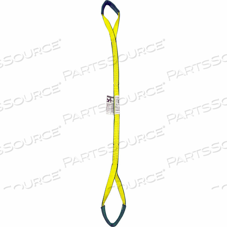 LIFT AMERICA 6' POLY WEB SLING EYE & EYE, 2560/3200/6400 LBS CAP by Mazzella Lifting Technologies LIFT AMERICA 6' POLY WEB SLING EYE & EYE, 2560/3200/6400 LBS CAP by Mazzella Lifting Technologies