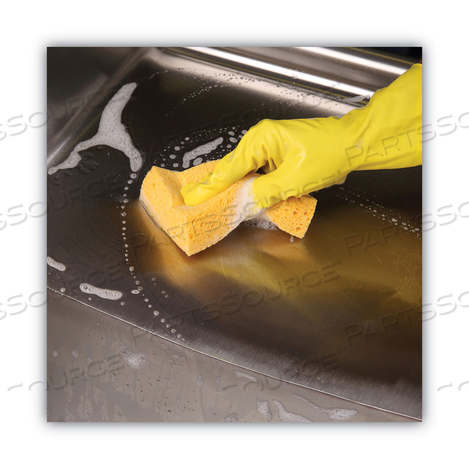 MEDIUM CELLULOSE SPONGE, 3.67 X 6.08, 1.55" THICK, YELLOW by Boardwalk MEDIUM CELLULOSE SPONGE, 3.67 X 6.08, 1.55" THICK, YELLOW by Boardwalk