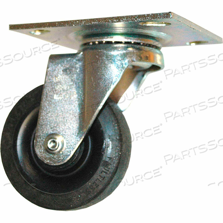 3 1/2" SWIVEL PLATE CASTER WITH HARDWARE by Rubbermaid Medical Division 3 1/2" SWIVEL PLATE CASTER WITH HARDWARE by Rubbermaid Medical Division