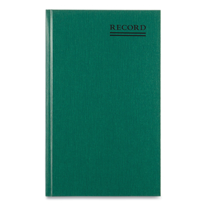 EMERALD SERIES ACCOUNT BOOK, GREEN COVER, 12.25 X 7.25 SHEETS, 300 SHEETS/BOOK by National