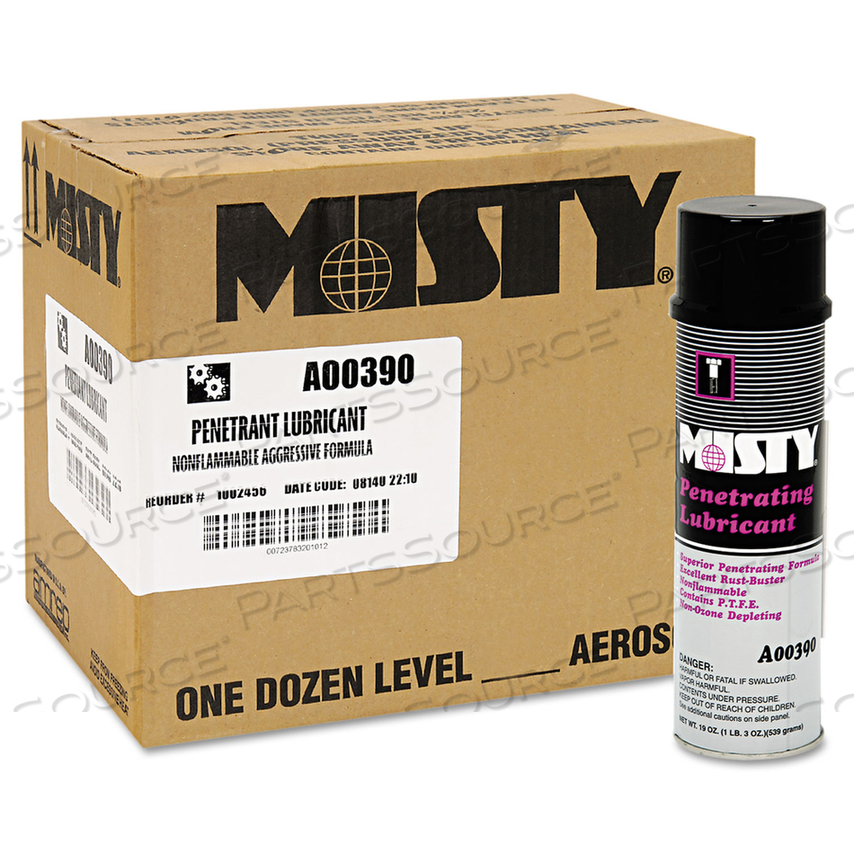 PENETRATING LUBRICANT SPRAY, 19 OZ AEROSOL CAN by Misty