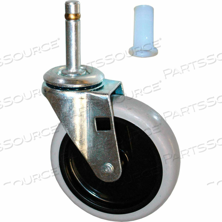 4" SWIVEL STEM CASTER WITH INSERT by Rubbermaid Medical Division 4" SWIVEL STEM CASTER WITH INSERT by Rubbermaid Medical Division