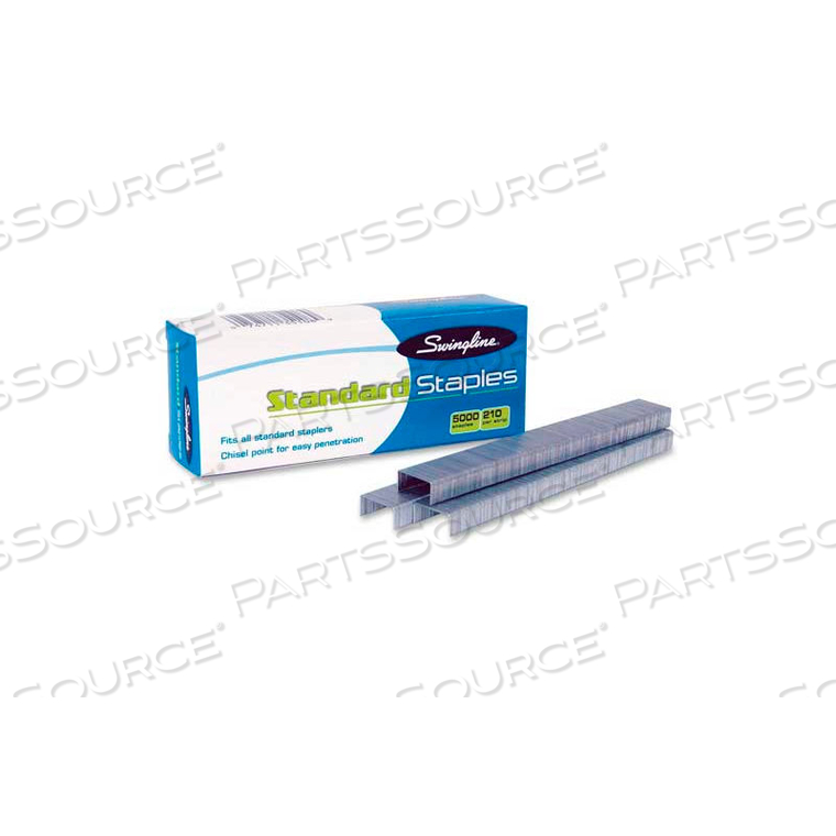 STANDARD STAPLES, 1/4" LEG LENGTH, 210 PER STRIP, 5000/BOX by Swingline GBC