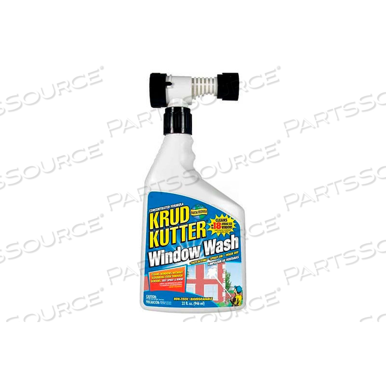 WINDOW WASH, 32 OZ. HOSE END SPRAY BOTTLE by Krud Kutter