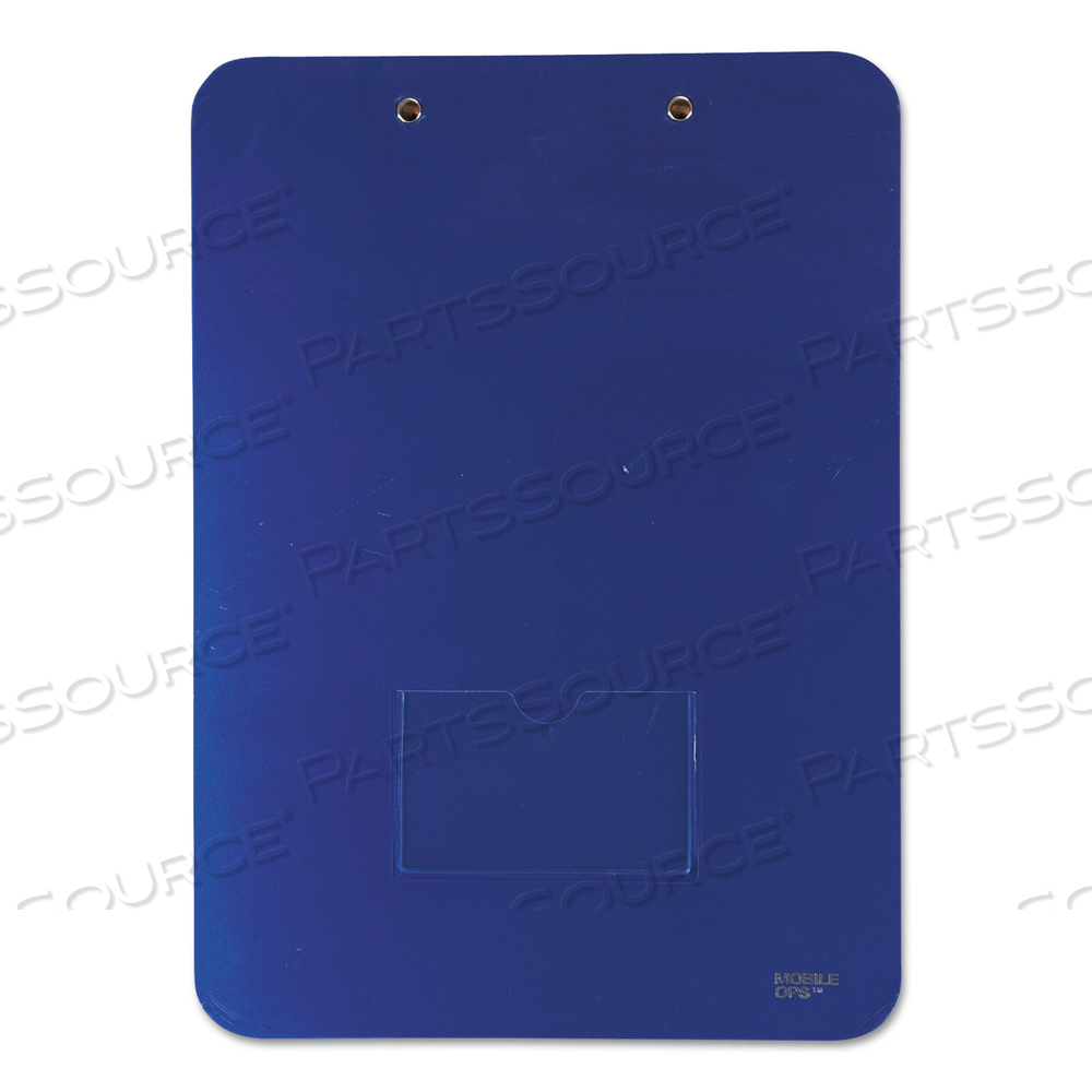 UNBREAKABLE RECYCLED CLIPBOARD, 0.25" CLIP CAPACITY, HOLDS 8.5 X 11 SHEETS, BLUE by Mobile OPS UNBREAKABLE RECYCLED CLIPBOARD, 0.25" CLIP CAPACITY, HOLDS 8.5 X 11 SHEETS, BLUE by Mobile OPS