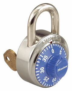 COMBINATION PADLOCK 2 IN ROUND SILVER by Master Lock COMBINATION PADLOCK 2 IN ROUND SILVER by Master Lock