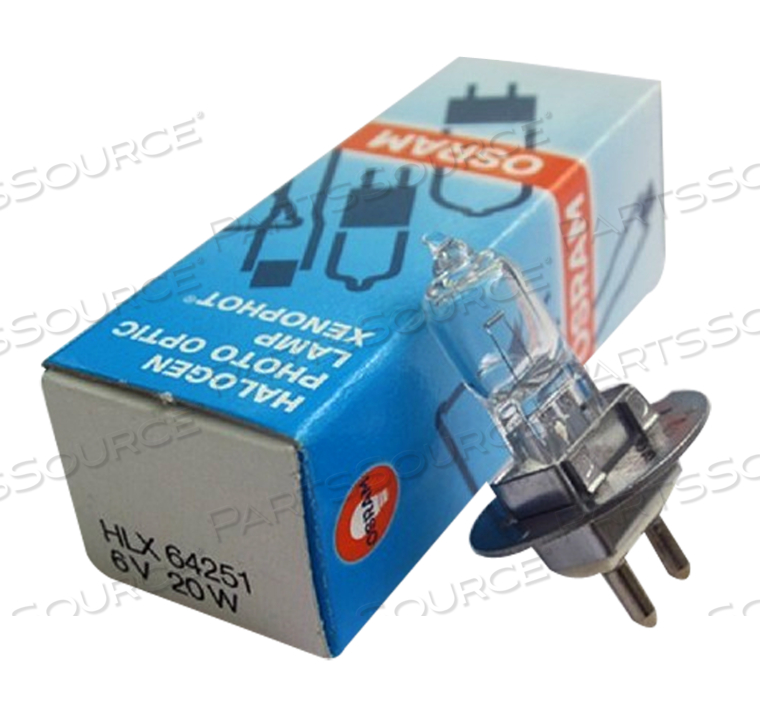 BULB, 20 W, 6 V, 3.33 A, PG22, T3, 100 