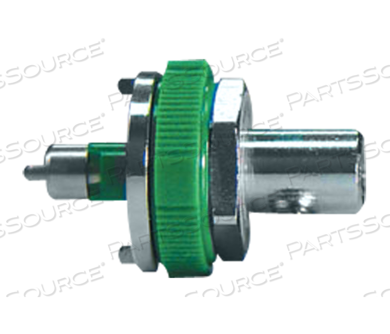 ADAPTER, 1/8 IN FNPT, GREEN, OXYGEN by Ohio Medical, LLC
