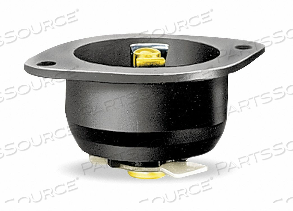 LOCKING FLANGED INLET STD. 15 A ML-2P by Hubbell Incorporated, Wiring Device-Kellums