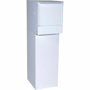 THRU-WALL PACKAGE DROP VAULT PLUS DVWM0062SA W/BOTTOM HOLD REAR ACCESS - WHITE by Dvault Company