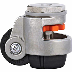 STAINLESS STEEL LEVELING CASTER - 110 LB. CAPACITY - STEM MOUNTED by WM Casters