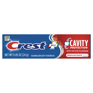 CAVITY PROTECTION TOOTHPASTE, PERSONAL SIZE, 0.85 OZ TUBE, 240/CARTON by Crest CAVITY PROTECTION TOOTHPASTE, PERSONAL SIZE, 0.85 OZ TUBE, 240/CARTON by Crest