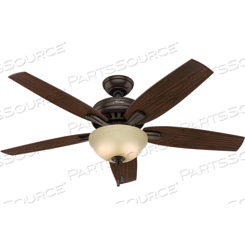 52" NEWSOME CEILING FAN WITH LIGHT - PREMIER BRONZE by Hunter Fan Co. / Casablanca Fand Co.