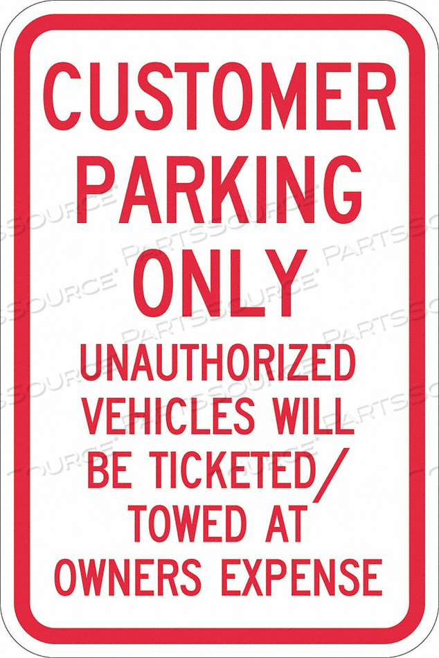 PARKING SIGN 18 H 12 W ALUMINUM by Lyle Signs Inc.