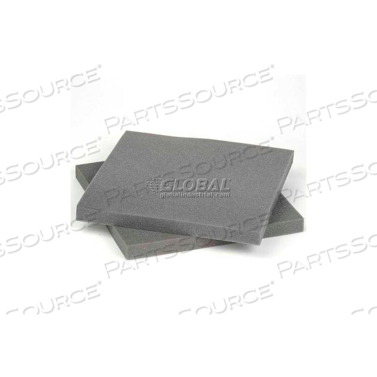 CHARCOAL FOAM PAD, 12"W X 12"L X 1"D by Index Packaging Inc.