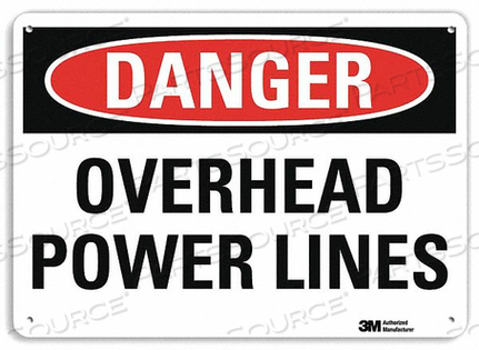 DANGER SIGN 4 HOLE MOUNT 10IN W X 7IN H by Lyle Signs Inc.